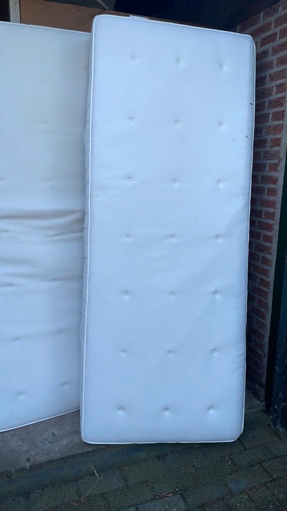 Matrassen voor 160/200 bed , 1topper en 2 bedbodems, Ophalen, Gebruikt, Tweepersoons, Matras