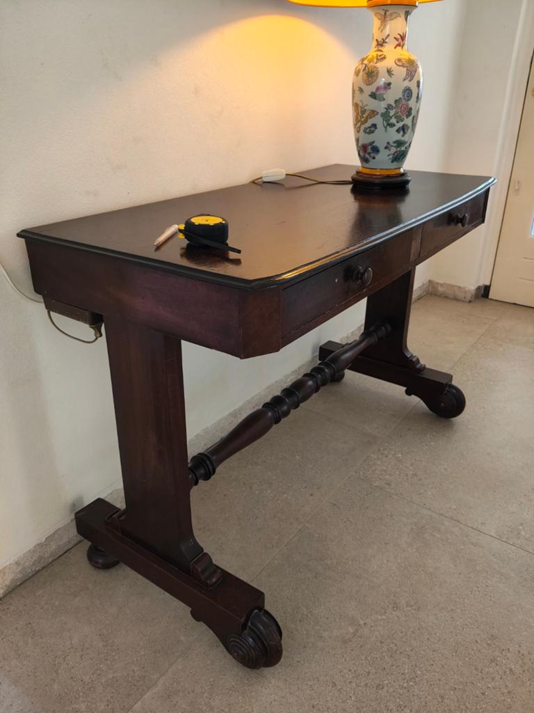 Mahonie wandtafel, side bytable, Antiek en Kunst, Antiek | Meubels | Tafels, Ophalen