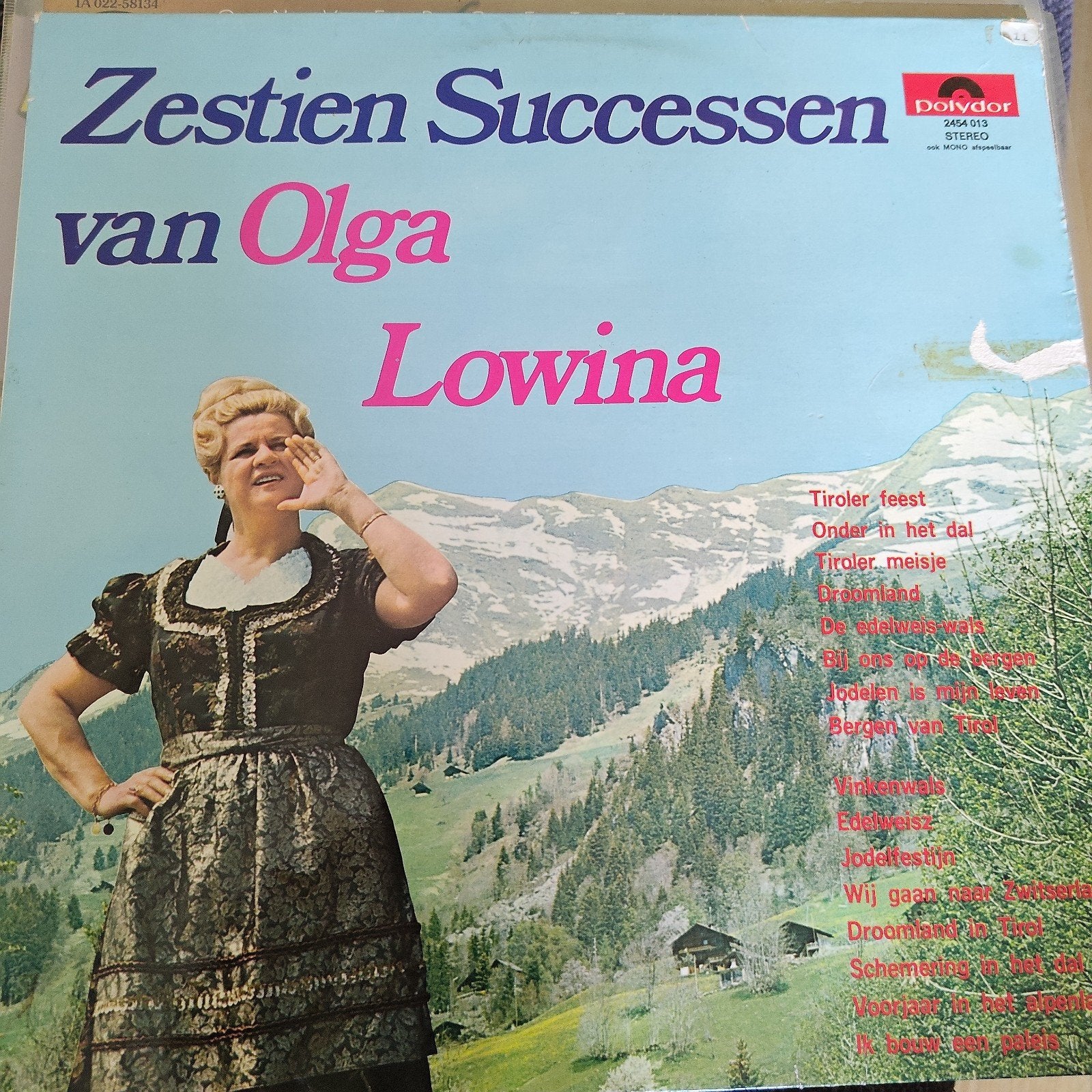Zestien Successen van Olga Lowina LP Polydor, Ophalen of Verzenden, Gebruikt, 12 inch, Streekmuziek