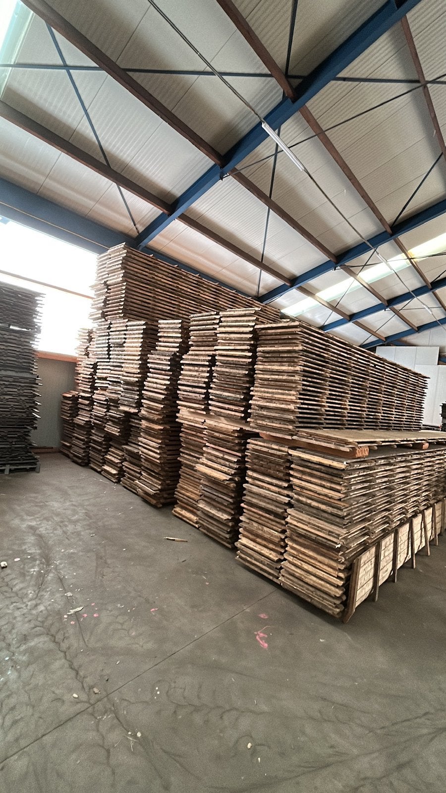 Verschillende partijen vlondervloeren - houten vloer, 30 cm of meer, Zo goed als nieuw, 10 m² of meer, Hout