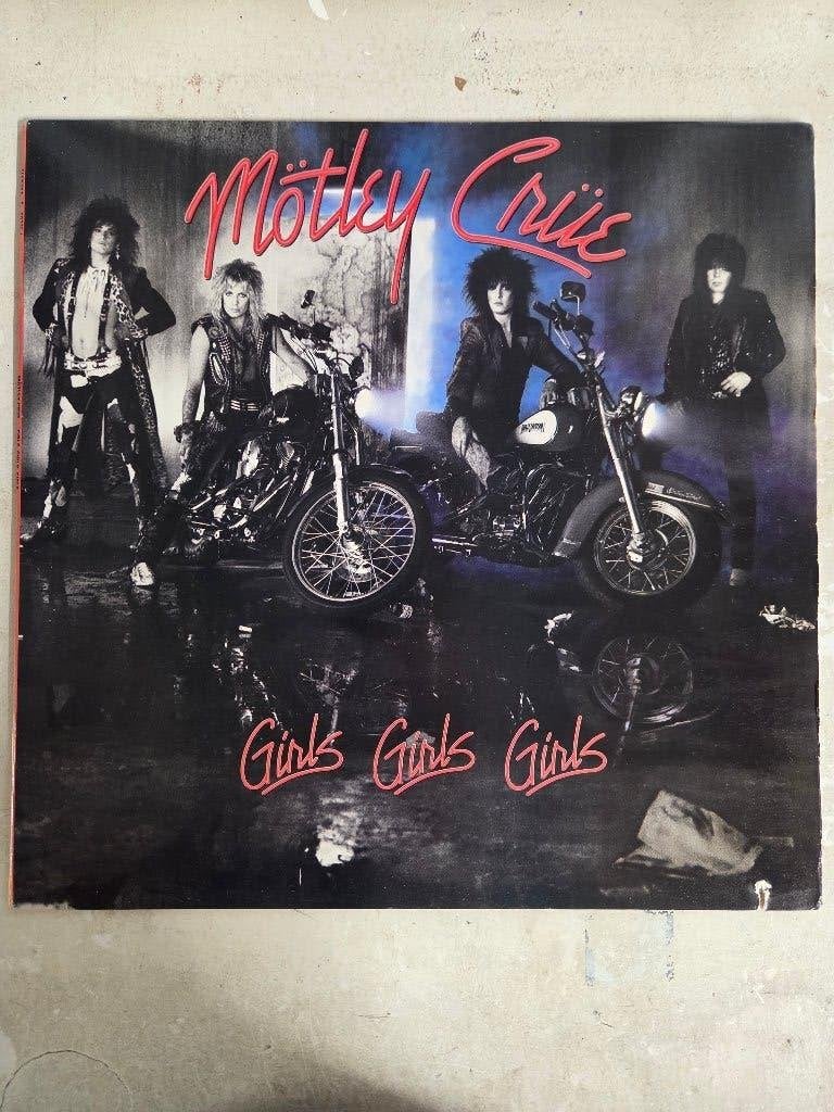 Hardrock/Metal lp MOTLEY CRUE: GIRLS GIRLS GIRLS, Beschermende buitenhoes, LP, Gebruikt, Ophalen of Verzenden