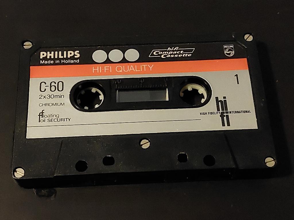 PHILIPS C-60 CHROMIUM CASSETTEBANDJE, Cd's en Dvd's, Cassettebandjes, Overige genres, 1 bandje, Ophalen of Verzenden, Zo goed als nieuw
