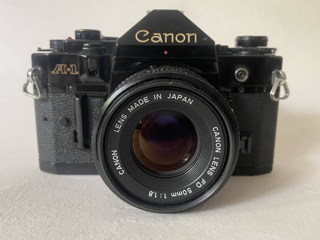 CANON A1 Werkend.., Ophalen of Verzenden, Refurbished, Spiegelreflex, Canon