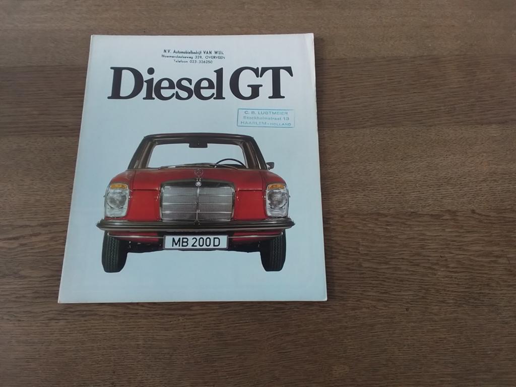 Folder Mercedes-Benz 200D, 220 D  Diesel GT, Ophalen of Verzenden, Zo goed als nieuw, Mercedes