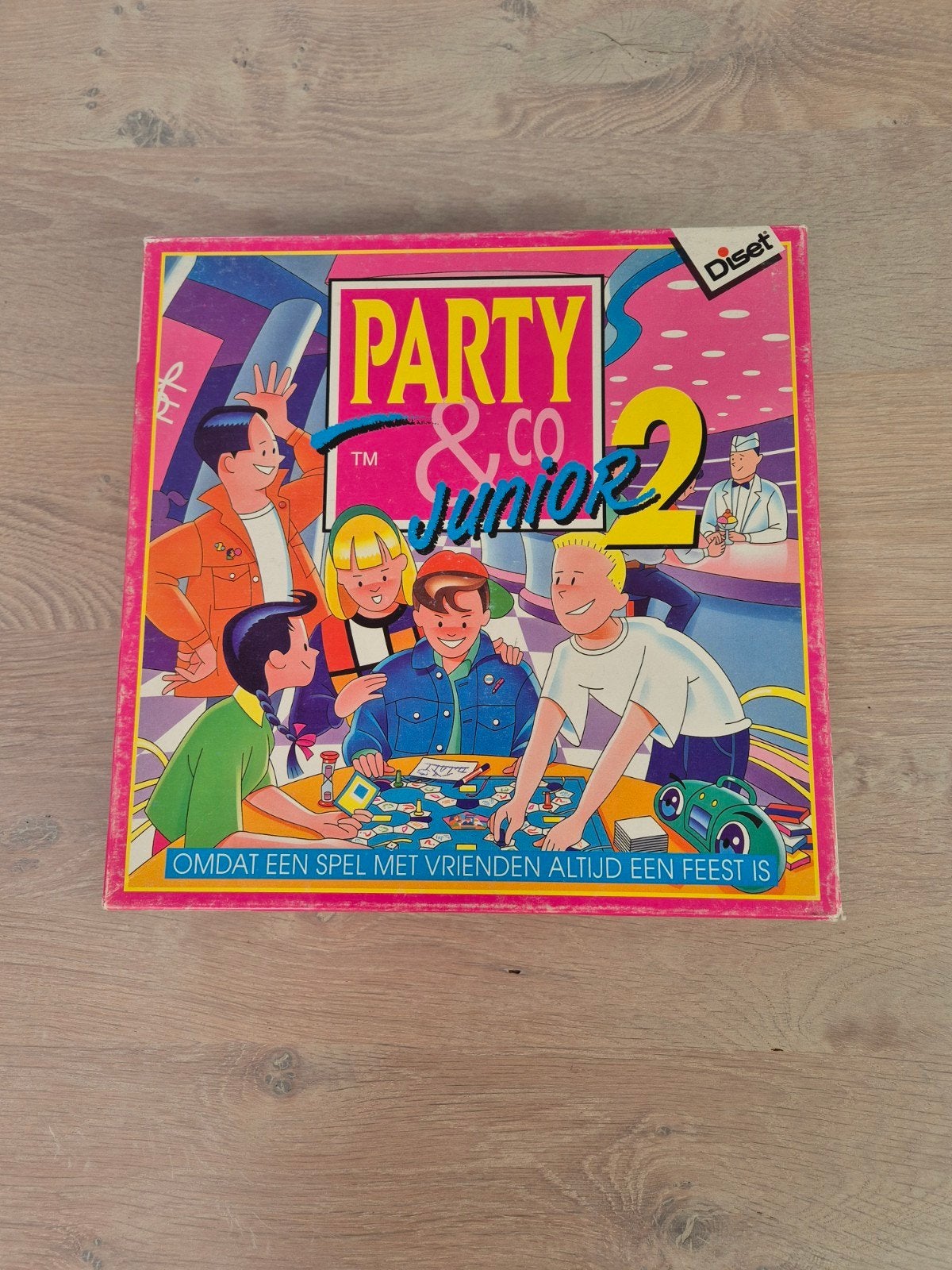 Party & Co Junior 2 Bordspel - Compleet en in goede staat, Vijf spelers of meer, Ophalen of Verzenden, Gebruikt, Diset