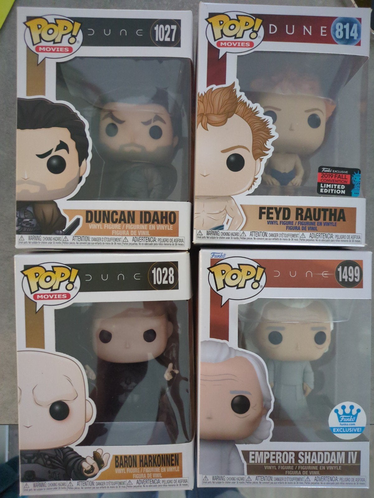 Funko Pop! Dune 814, 1027, 1028 en 1499, Ophalen of Verzenden, Nieuw