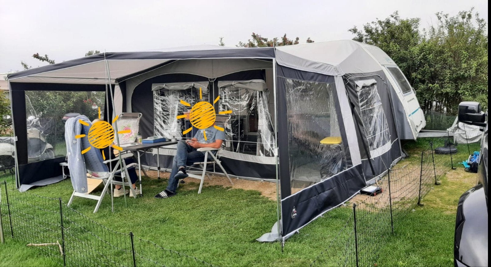 Dorema Garda Deluxe 240 omloop maat 11, Ophalen of Verzenden
