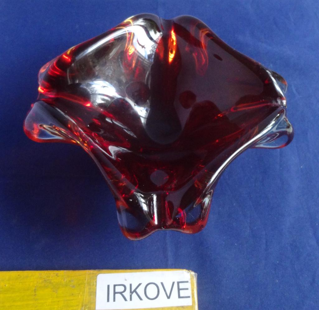 RODE MURANO ASBAK / SCHAALTJE * Nieuwstaat *, Antiek en Kunst, Antiek | Glas en Kristal, Verzenden