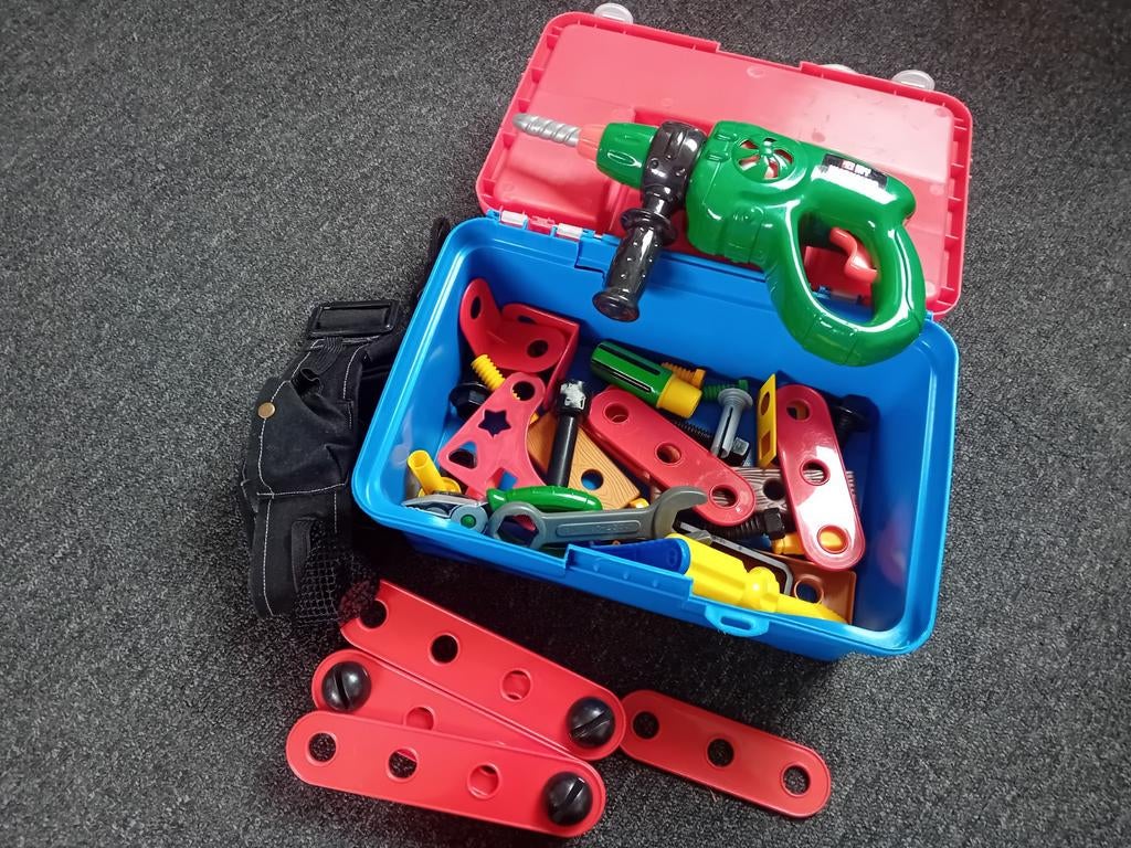 Koffer met speelgoedgereedschap, Ophalen, Gebruikt, Jongen of Meisje