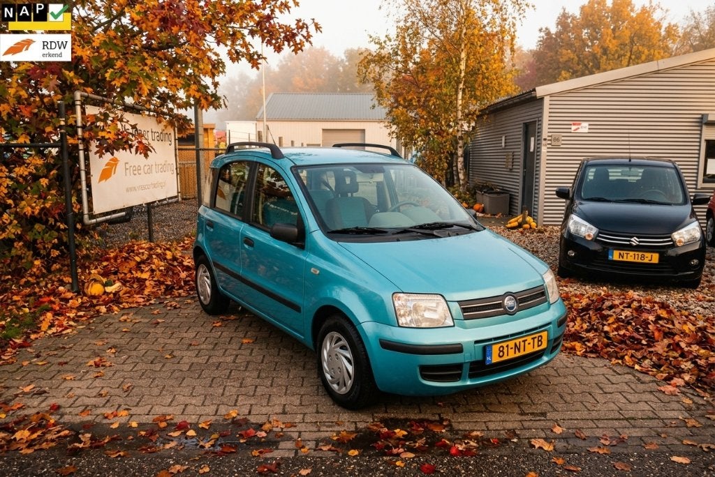 Fiat Panda 1.2 BJ2004 AIRCO, NIEUWE APK! 171DKM, Voorwielaandrijving, Stof, Origineel Nederlands, Bedrijf