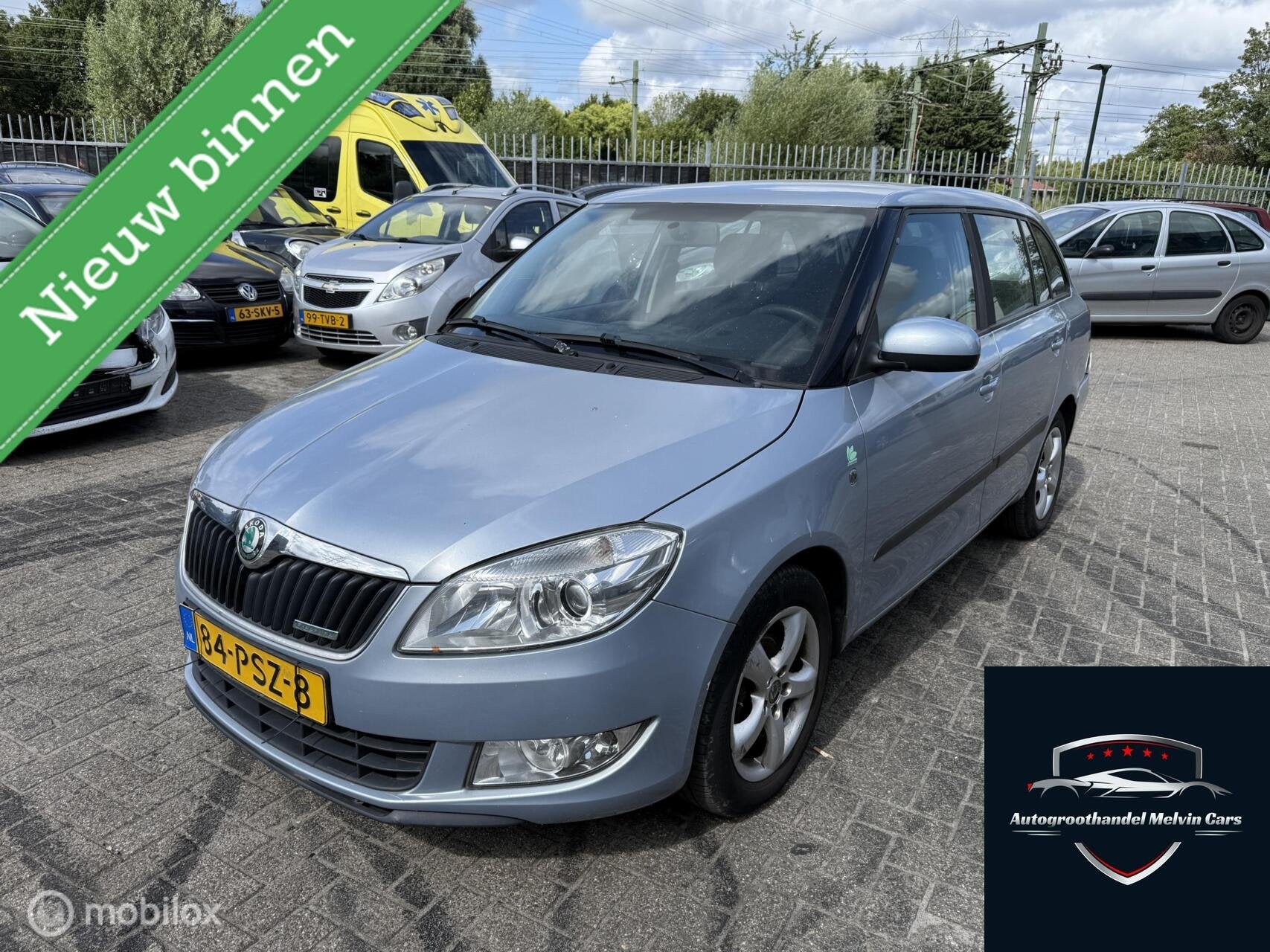 Skoda Fabia Combi 1.2 TDI Greenline Klima EXPORT, Auto's, Euro 5, Zwart, 1199 cc, Blauw