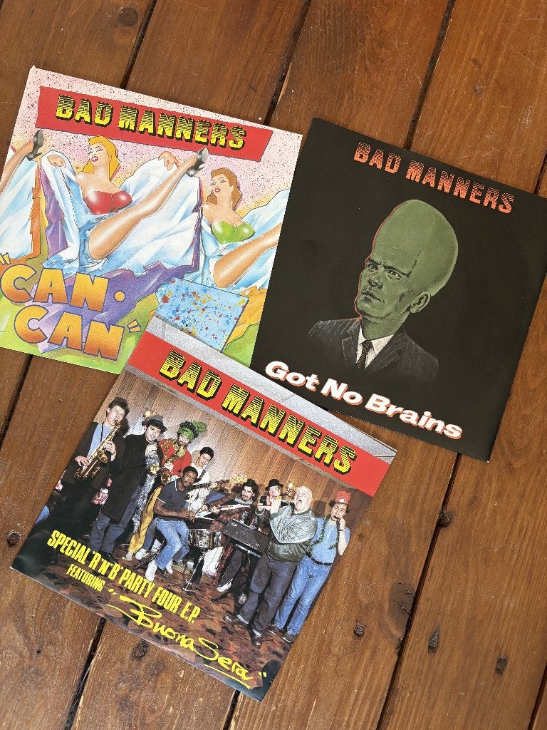 Drie UK 7"-singles Bad Manners, 7 inch, Import, Ophalen of Verzenden, Zo goed als nieuw