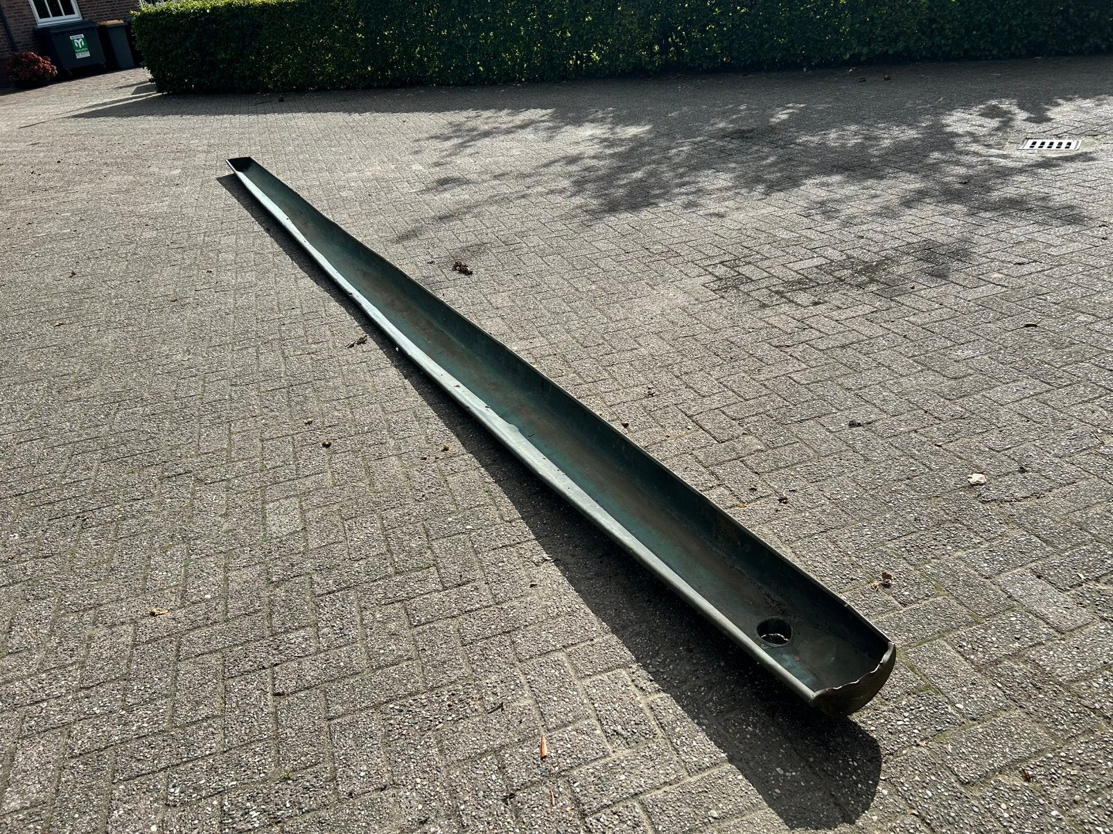 Koperen dakgoot 7,5 meter, Ophalen, Gebruikt, Koper of Messing