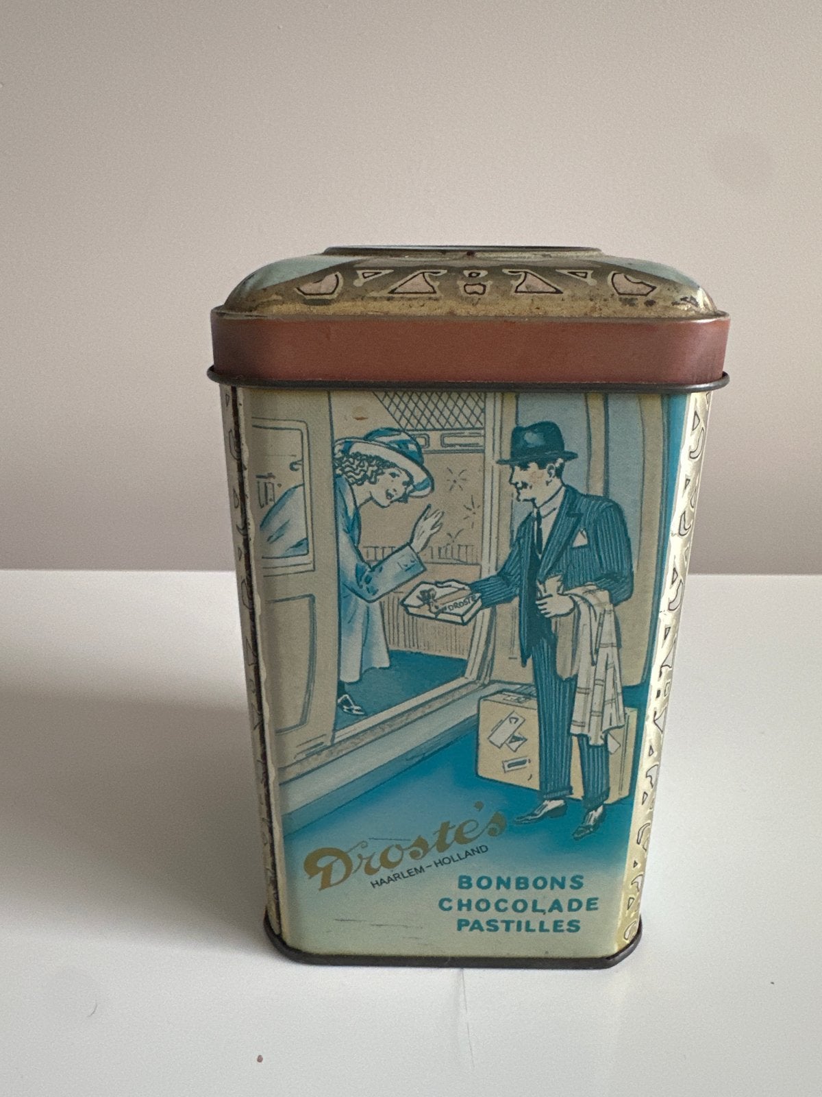 Vintage Droste Cacao Blik - Uniek Verzamelobject, Ophalen of Verzenden