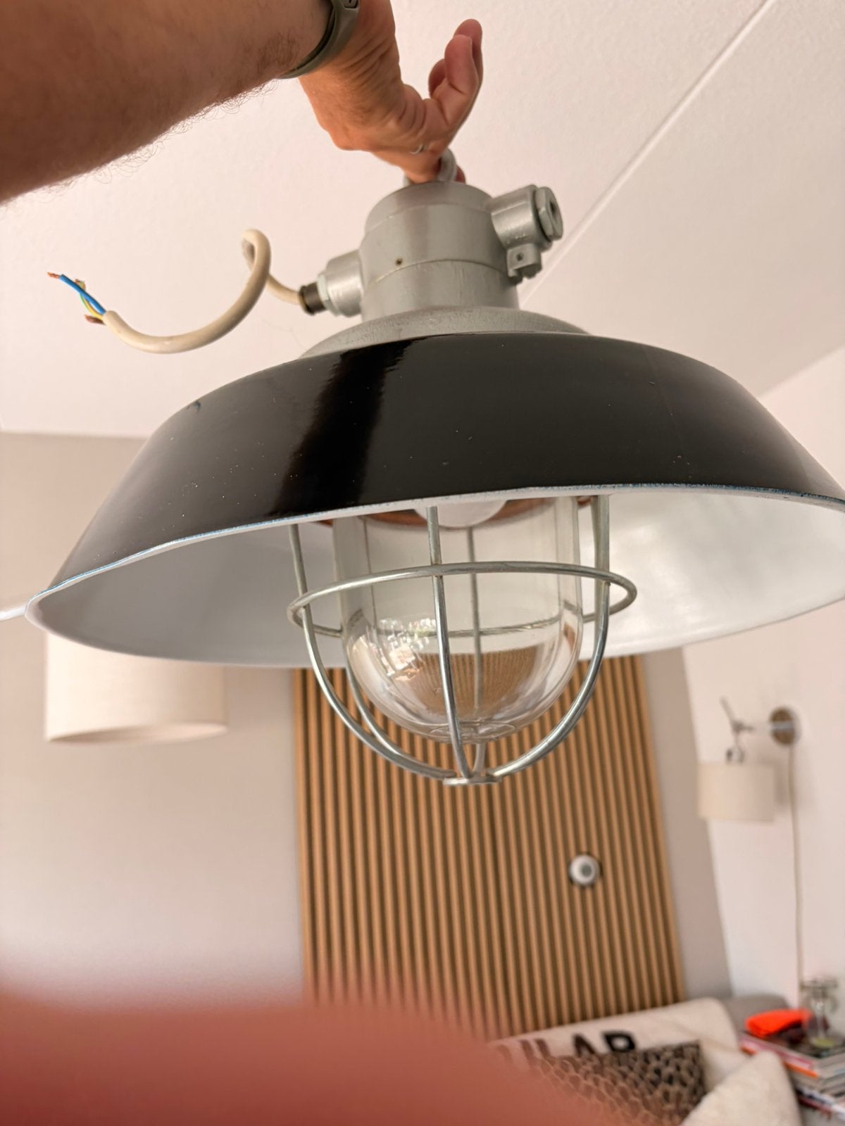 Zwaar massieve scheepslamp, Ophalen, Zo goed als nieuw