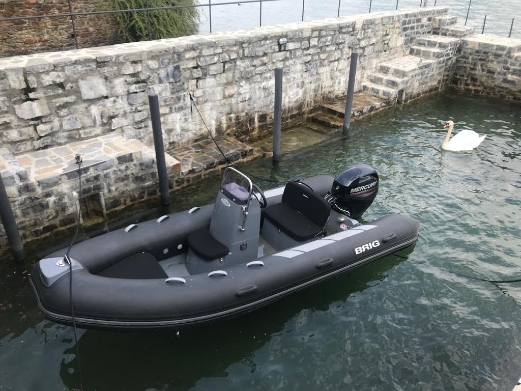 BRIG F450 Rubberboot met Mercury 40PK Buitenboordmotor, Watersport en Boten, Rubberboten, Brig, Ophalen, Polyester/glasvezel, Gebruikt