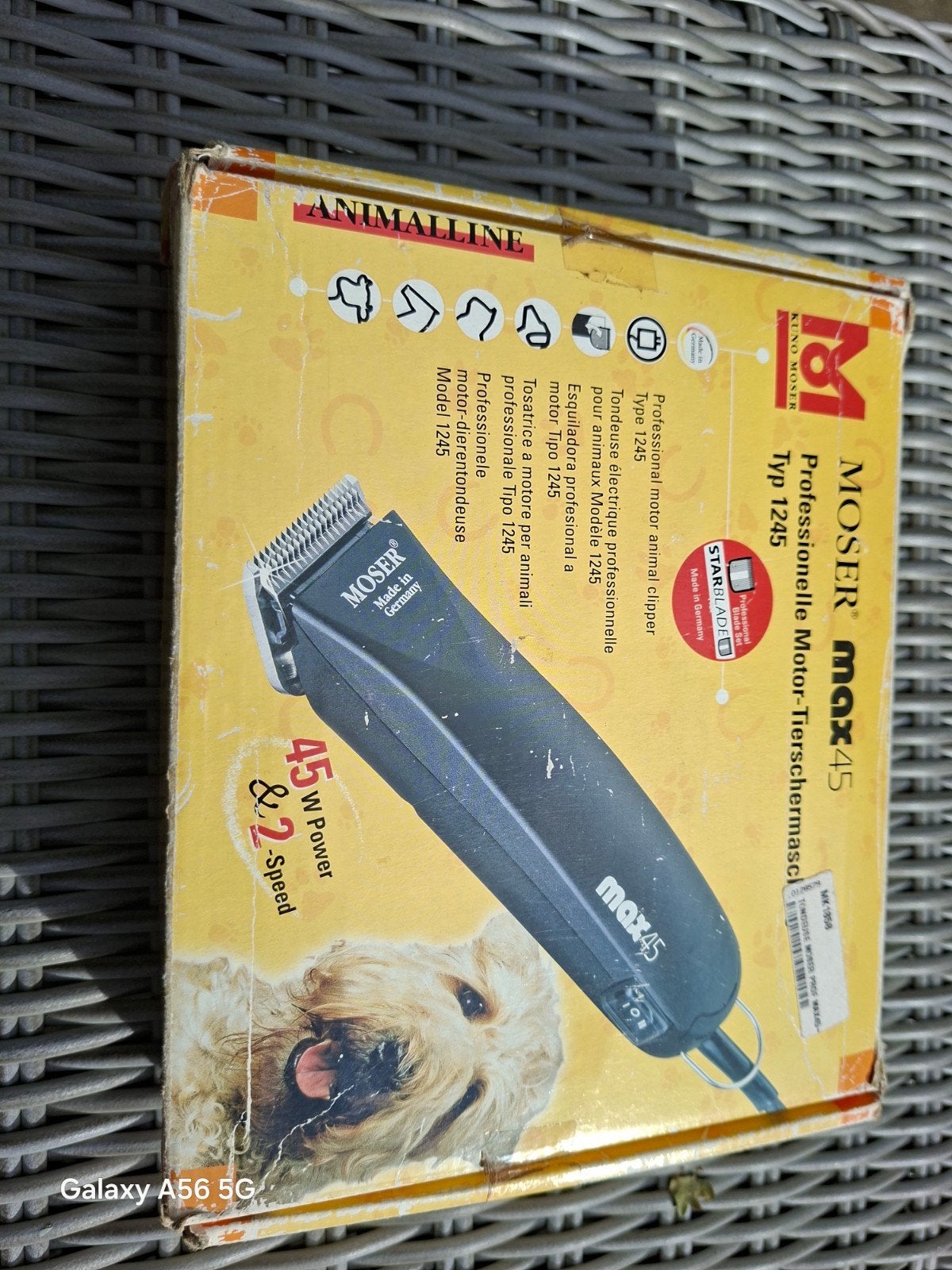 Moser max45 met 5mm mes, Ophalen of Verzenden, Zo goed als nieuw