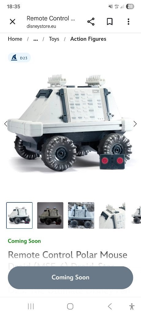 Disney D23 Snow Mouse Droid, Ophalen of Verzenden, Nieuw, Replica