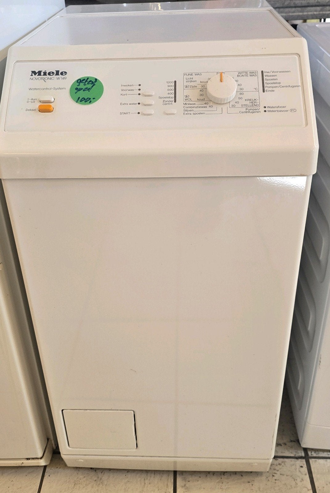 Miele bovenlader wasmachine met garantie, Witgoed en Apparatuur, Ophalen, Gebruikt, 85 tot 90 cm