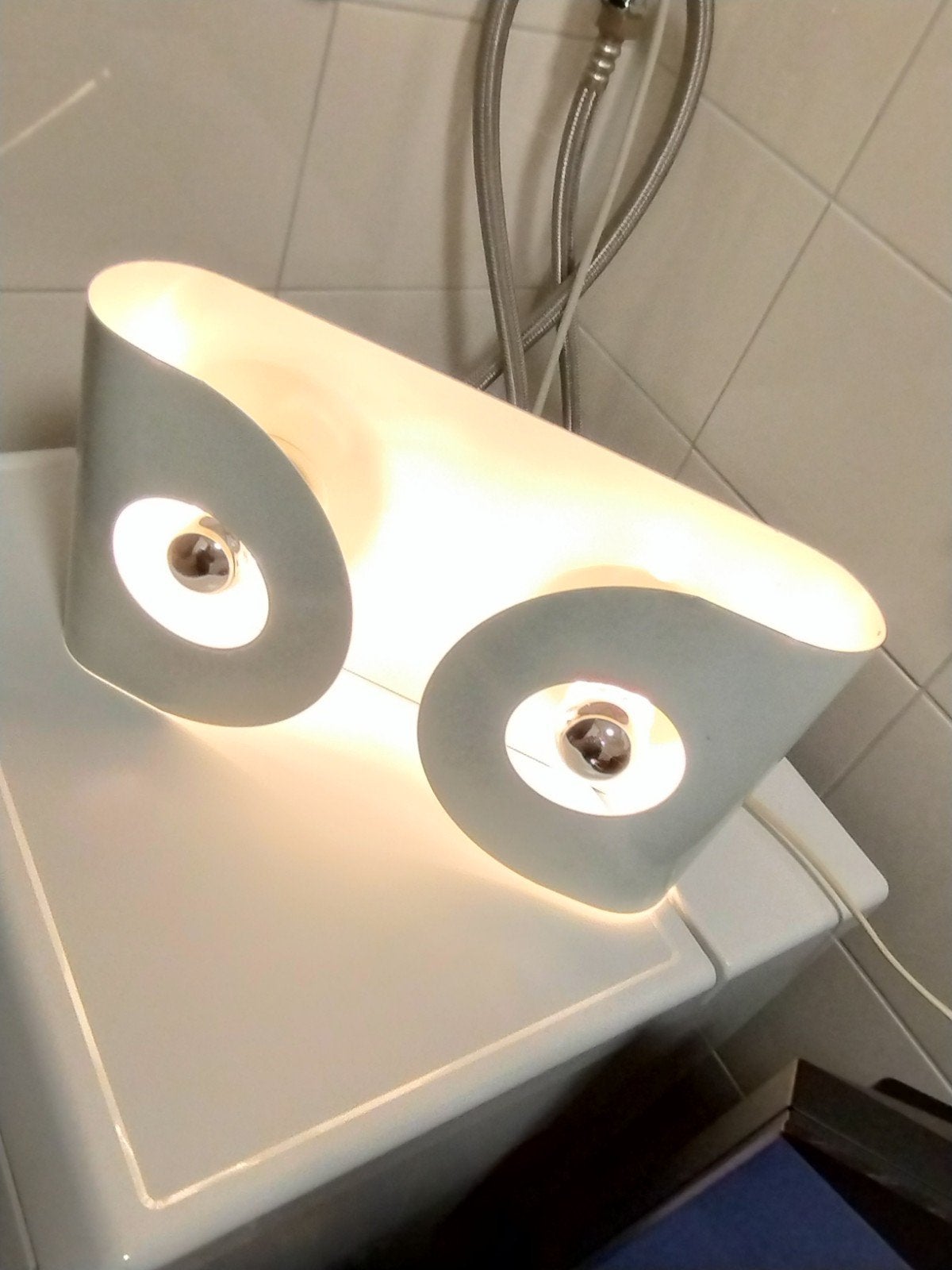 Vintage jaren zeventig retro wandlamp in Lyfa stijl, Ophalen of Verzenden