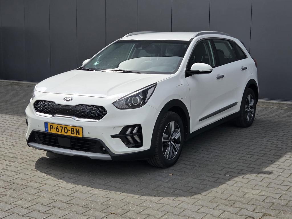 Kia Niro 1.6 GDi PHEV DynamicLine Xenon, Auto's, Kia, Gebruikt, Euro 6, Leder en Stof, Wit
