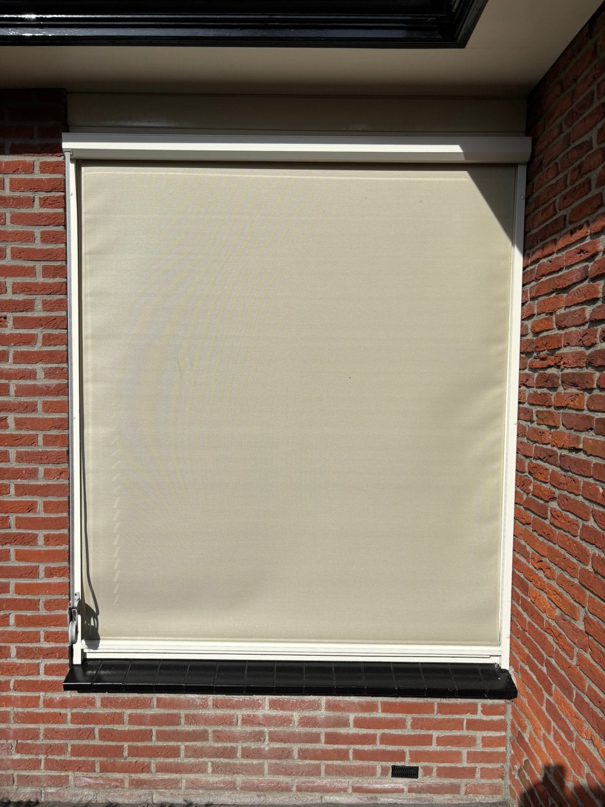 Mooie cremekleurige screen 198cm hoog en 168cm breed, Doe-het-zelf en Verbouw, Ophalen, Gebruikt, 150 tot 200 cm, 150 tot 200 cm