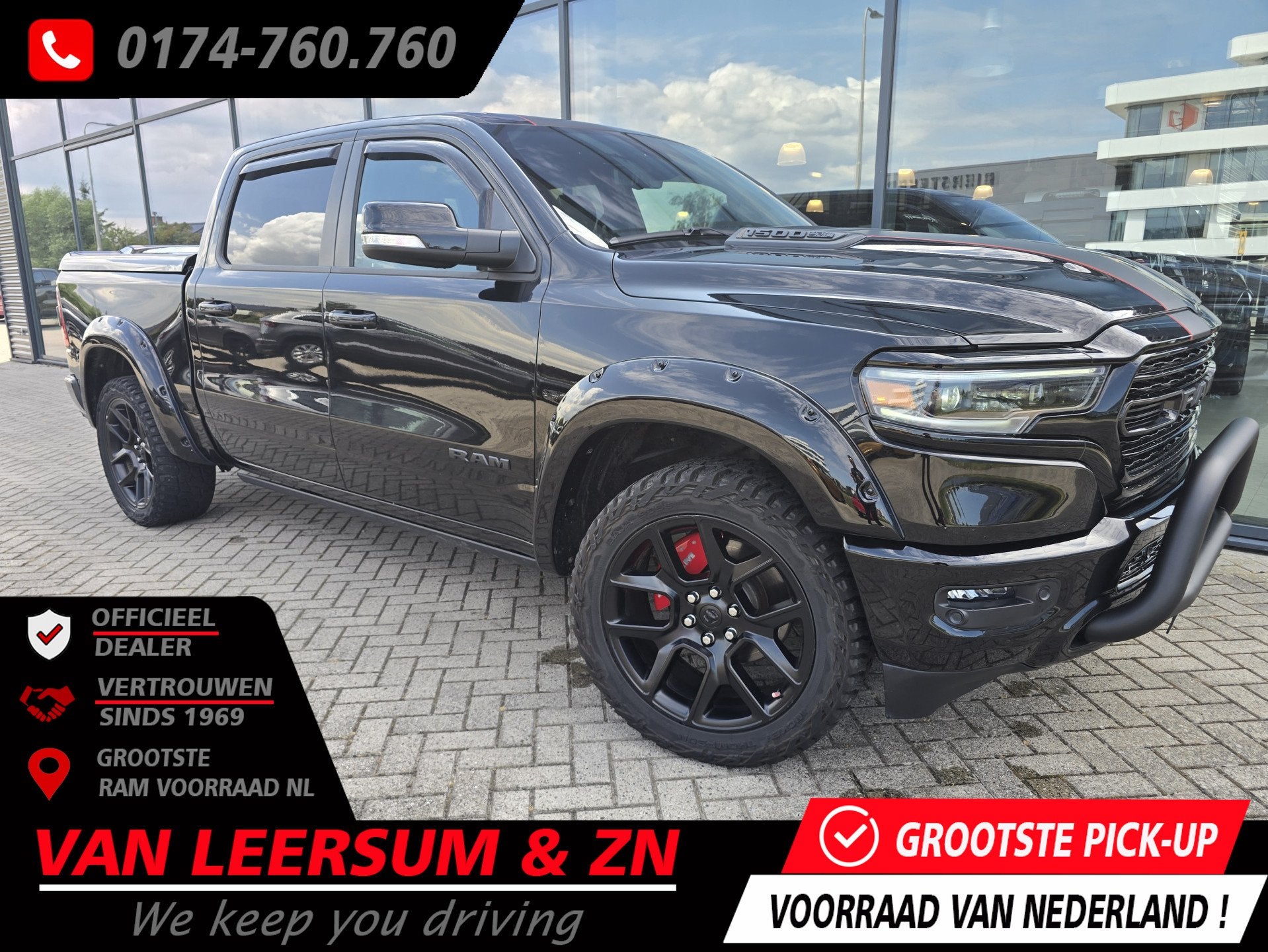 Dodge Ram 1500 5.7 V8 Limited | Headup Display | H&K Sound |, Auto's, Automaat, Gebruikt, 5654 cc, 402 pk