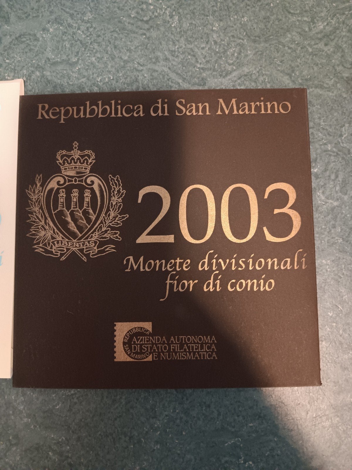 San Marino BU set 2003 inc. Zilveren 5 euro, Overige waardes, Verzenden, Setje, Zilver