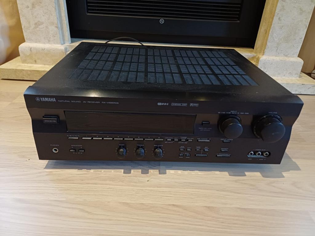 Yamaha av receiver RX V495RDS inclusief afstandsbediening, Ophalen of Verzenden, Gebruikt, 120 watt of meer, Yamaha