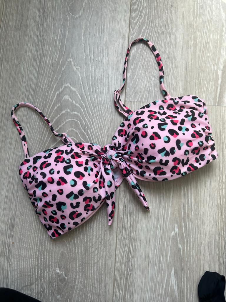 Hema Bikini Topje Roze Panterprint Maat M, Ophalen of Verzenden, Zo goed als nieuw, Roze, Bikini