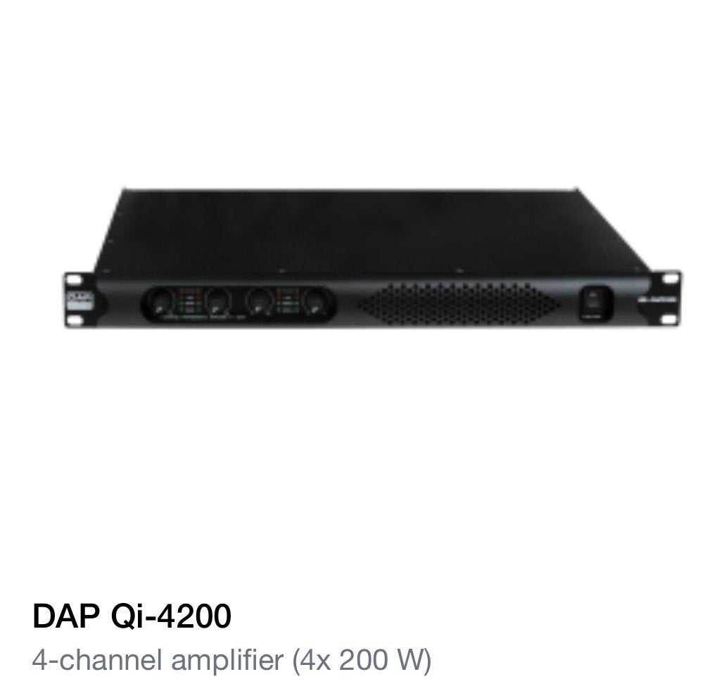 DAP audio QI-4200 versterker 4x200watt, Ophalen of Verzenden, Nieuw, 120 watt of meer, Overige merken