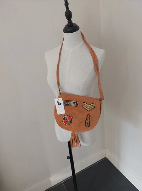 Stoere leren tas / schoudertas bruin - nieuw - koopje!, Overige merken, Bruin, Nieuw, Ophalen of Verzenden