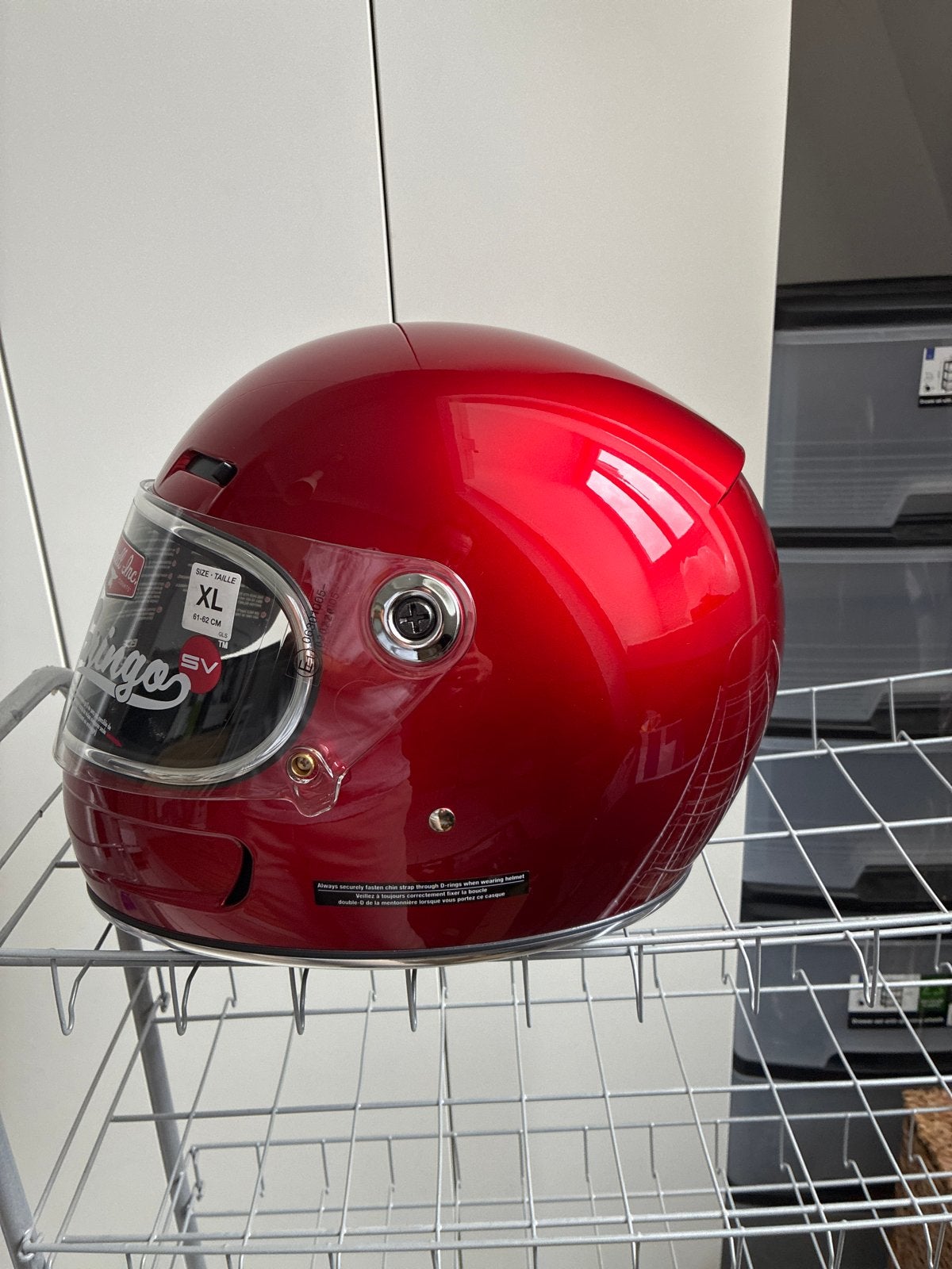 Biltwell Gringo SV ECE 22.06 - Metallic Cherry Red XL, XL, Ophalen of Verzenden, Integraalhelm, Nieuw met kaartje