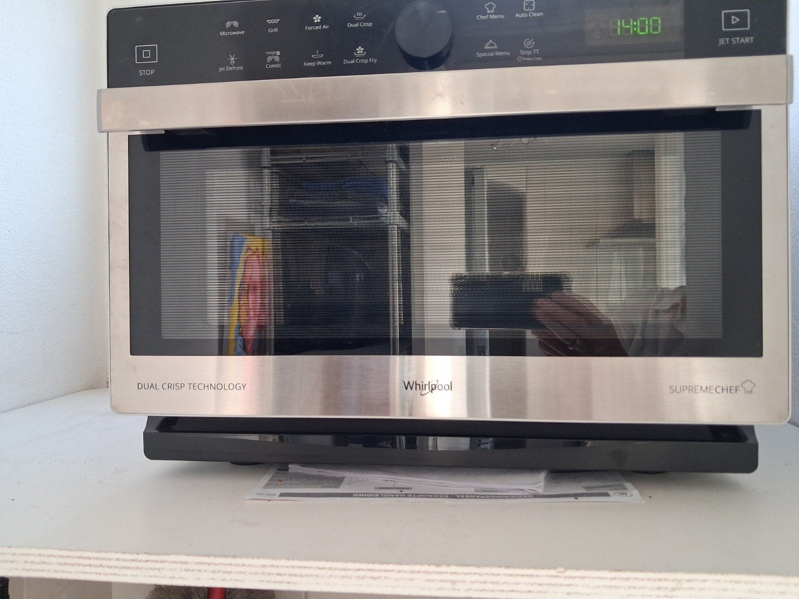 combi magnetron whirlpool, Ophalen, Minder dan 45 cm, Whirlpool, Draaiplateau