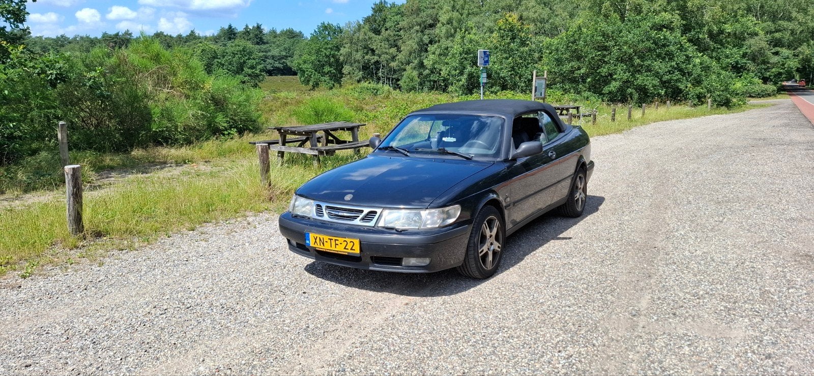saab 9-3 1999, Auto's, Elektrische ramen, Zwart, 4 cilinders, Cabriolet