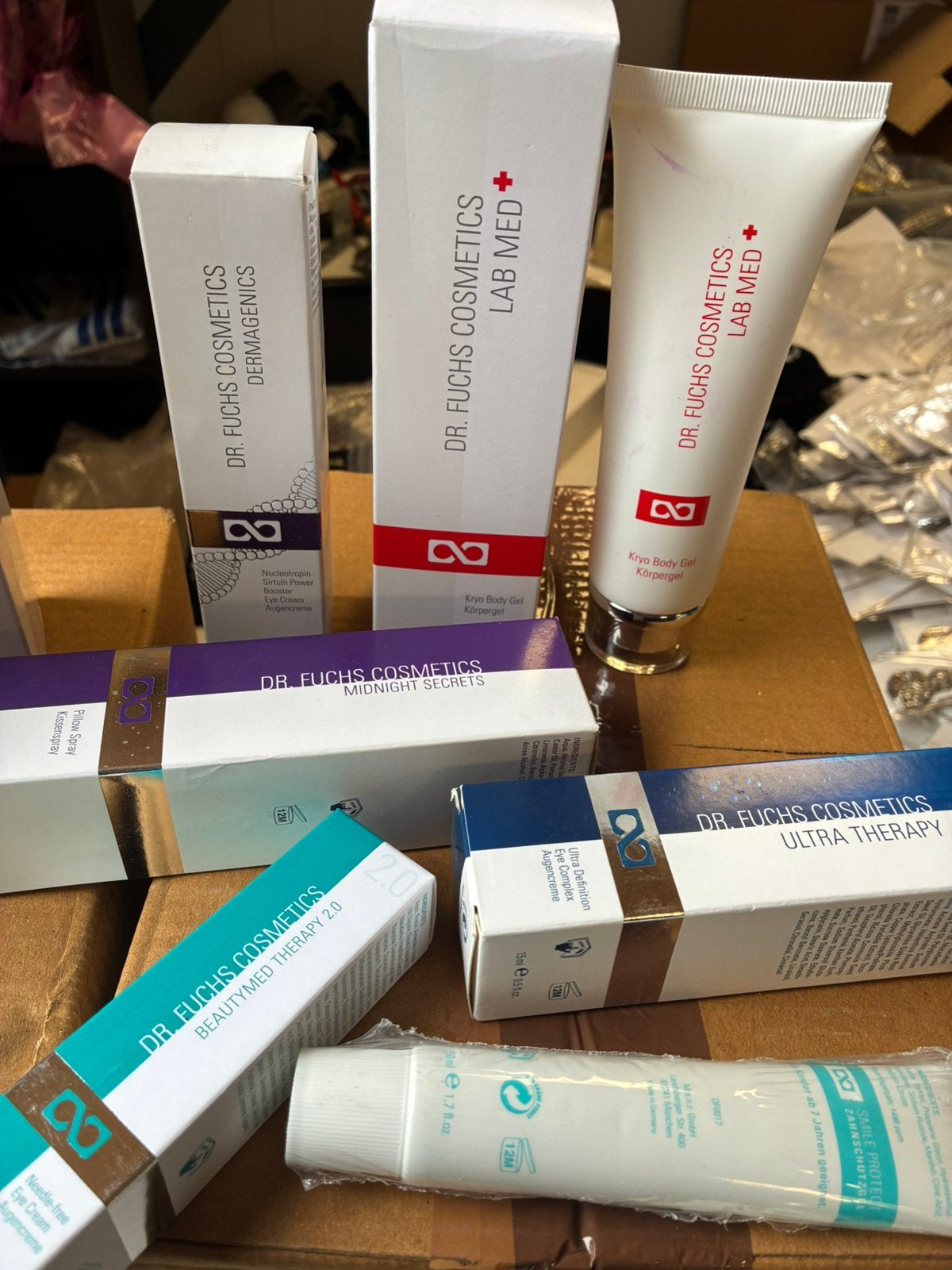 Te koop partij Dr Fuchs cosmetica opruiming, Ophalen, Nieuw