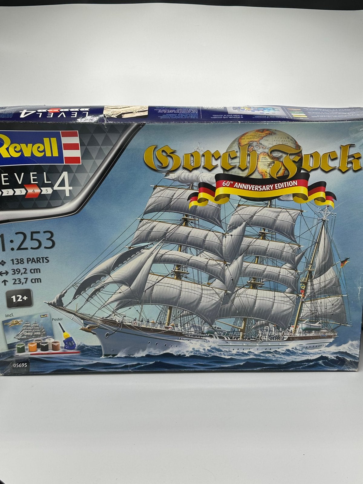 Revell Gorch Fock Modelbouwschip - Level 4, 1:253, Ophalen of Verzenden, Zo goed als nieuw, 1:200 of kleiner, Revell