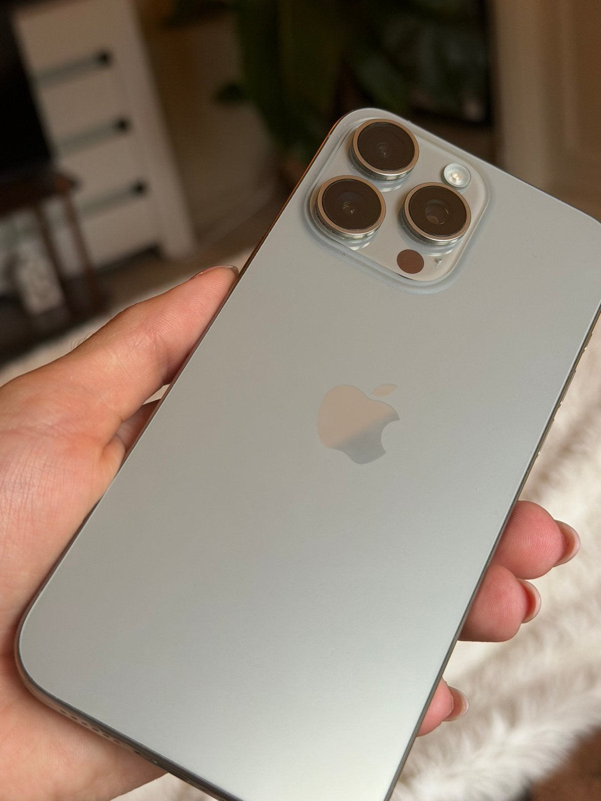 iPhone 15 Pro Max 256GB Natural Titanium – Als nieuw –