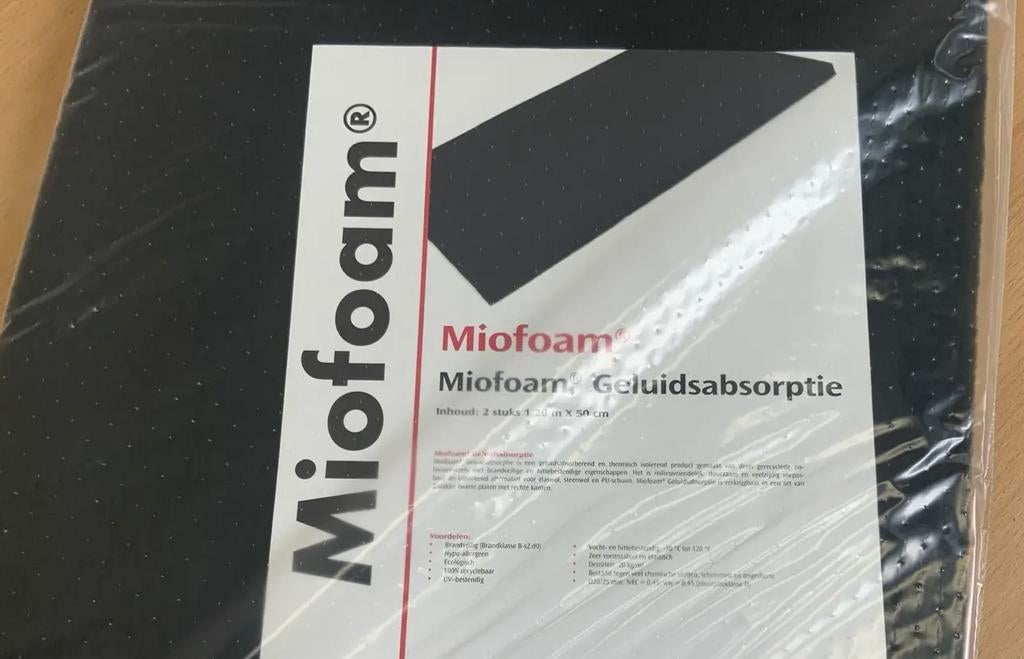 Meuwissen Miofoam Geluidsabsorptie platen, Nieuw, Minder dan 5 m², Ophalen, Minder dan 4 cm