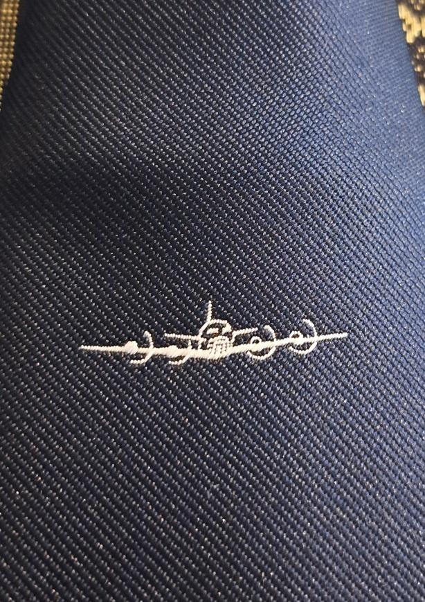 Koninklijke Luchtmacht stropdas met rood-wit-blauwe strepen, Ophalen of Verzenden, Luchtmacht, Nederland, Kleding of Schoenen