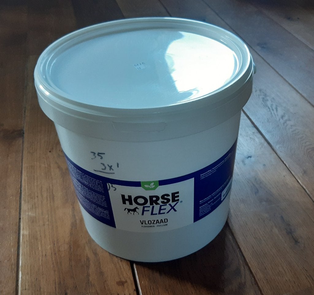 Psylliumzaad vlozaad voor paard 3600 gram 3,6 kg Horseflex, Horseflex, Ophalen of Verzenden, Zo goed als nieuw, Voedingssupplement