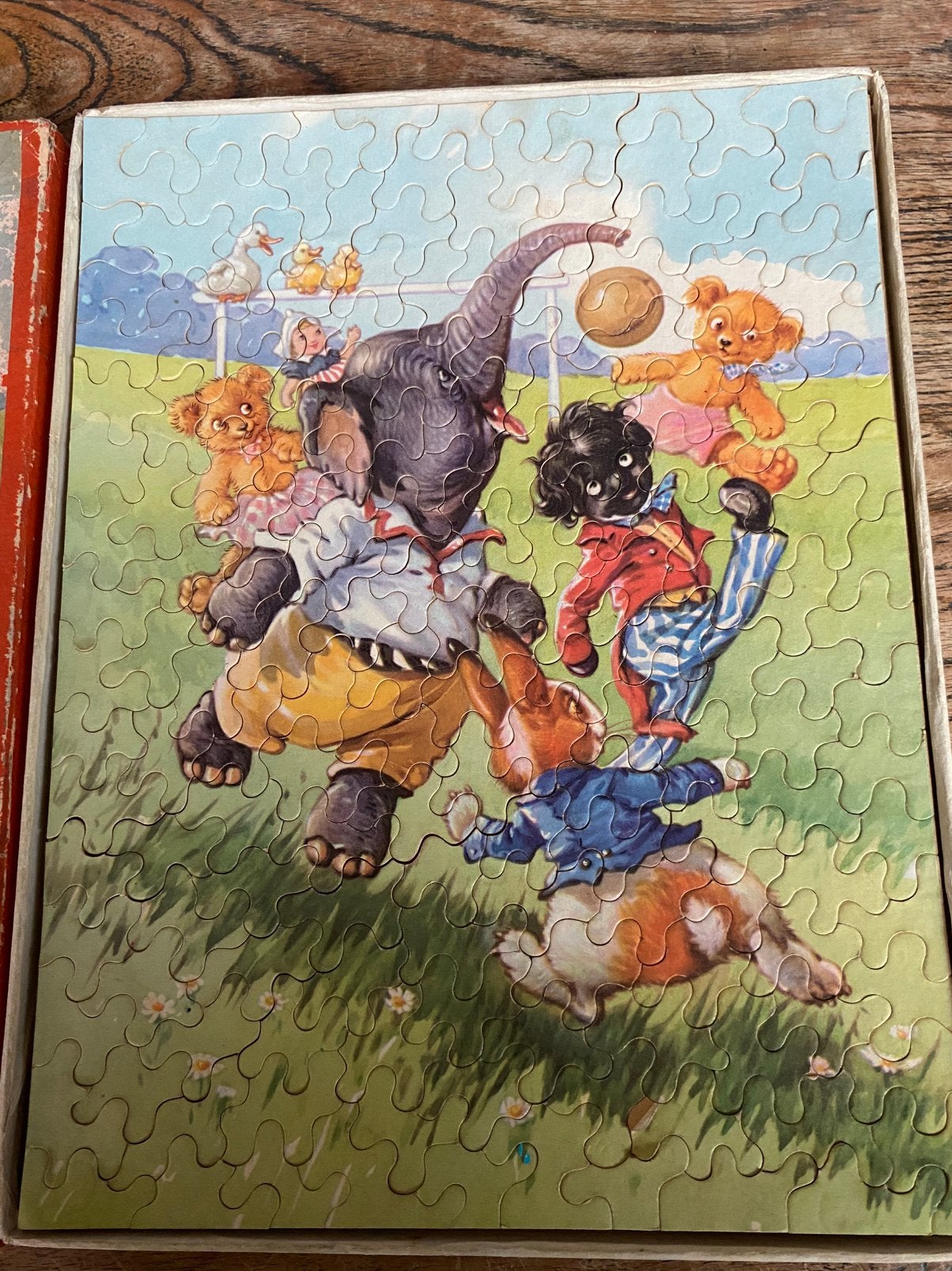 antiek kinderpuzzel, jaren 50, Ophalen of Verzenden