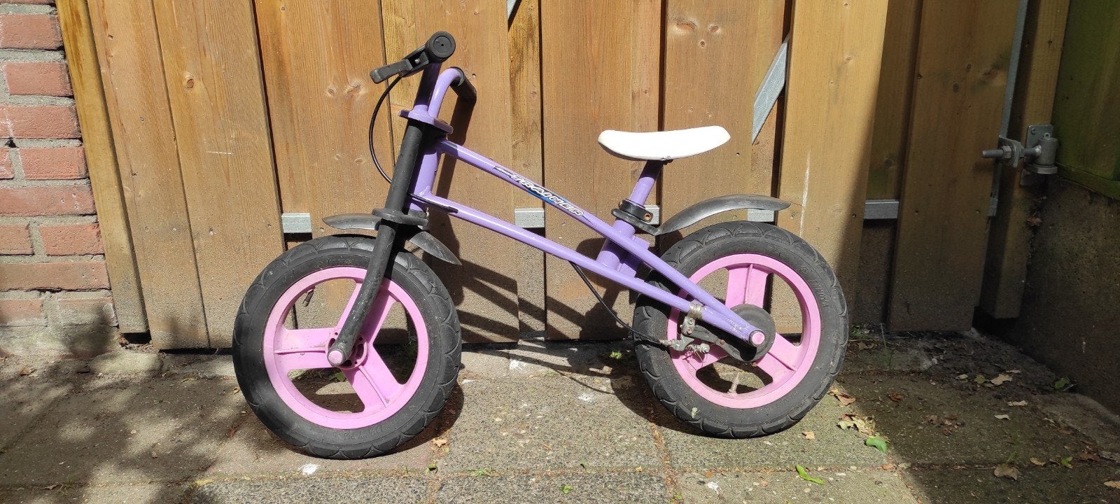 Loopfiets paars 12 inch, Ophalen, Gebruikt, Velgrem, Minder dan 16 inch