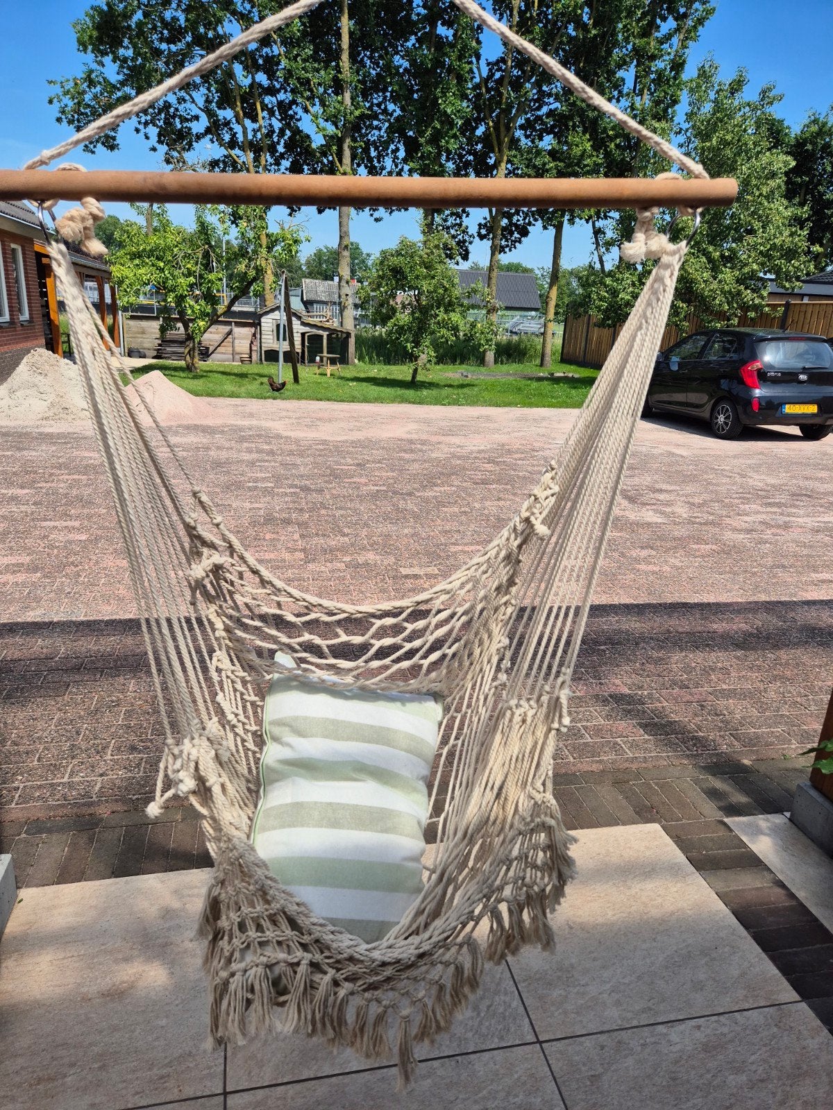Heerlijke hangstoel voor bv op terras., Ophalen