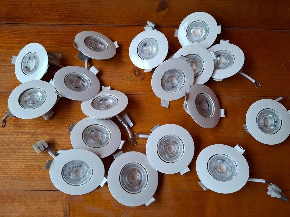 Set van 17 Briloner LED inbouwspots, 5W, wit, Huis en Inrichting, Brilo, Overige fittingen, Ophalen of Verzenden, LED