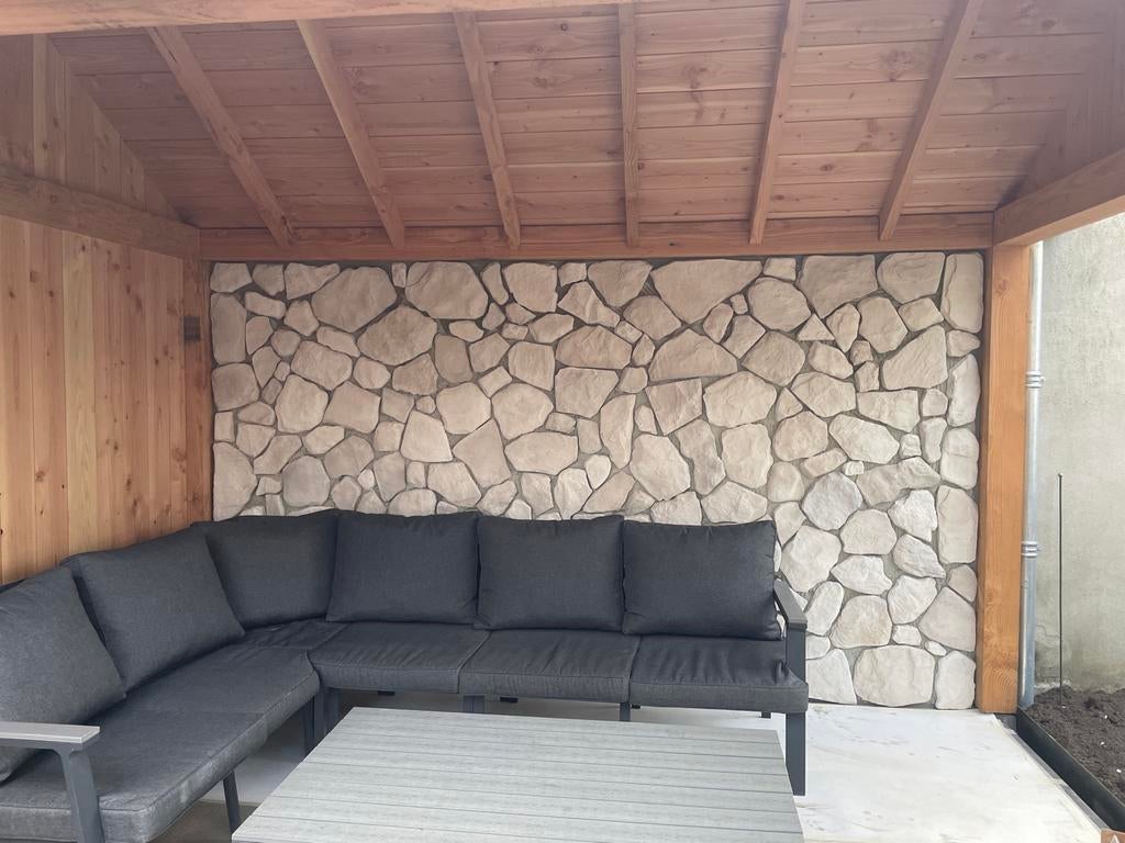 Flagstones en lijm voor wanddecoratie 2m2, Doe-het-zelf en Verbouw, Tegels, Ophalen, Wandtegels, Nieuw, Minder dan 20 cm