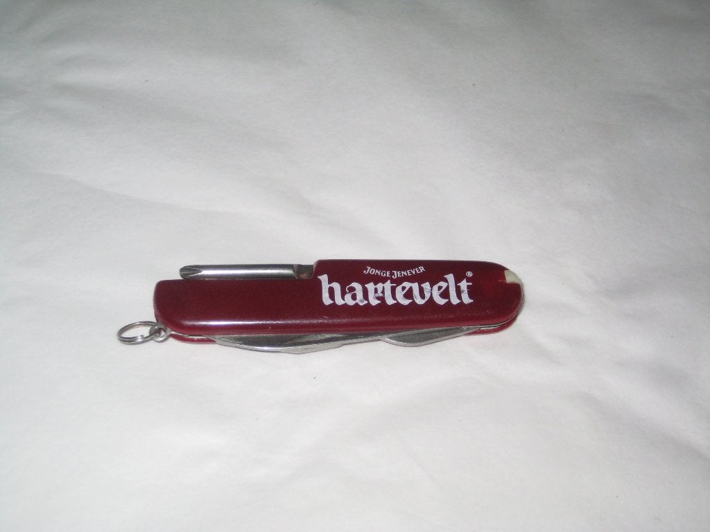 zakmes/opener hartevelt (vlgnr 7) jonge jenever, Verzamelen, Ophalen of Verzenden, Zo goed als nieuw, Overige typen