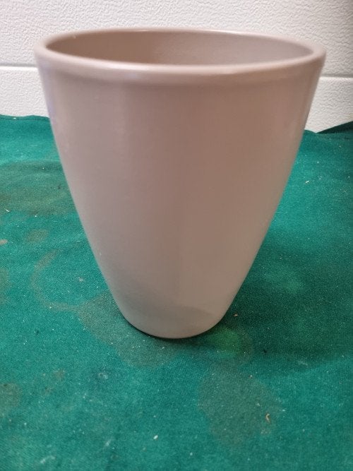 bloempot grijs taupe, Ophalen of Verzenden, 'T Olde Gre-j, Info@toldegrej.nl, Endepoelstraat 20f Didam