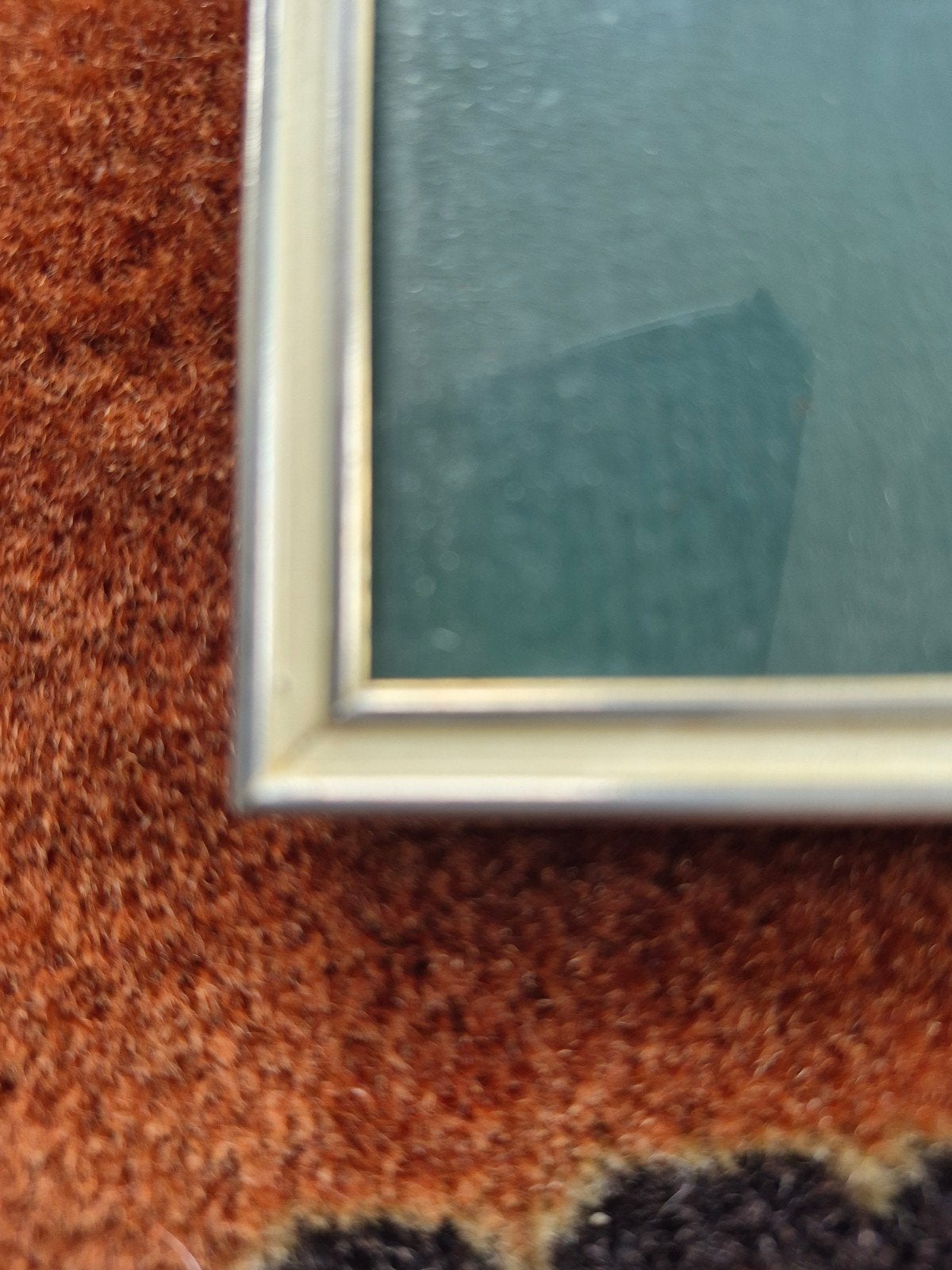 fotolijst met bol glas - 20x20 cm, Huis en Inrichting, Ophalen, Gebruikt, Fotolijst, Goud