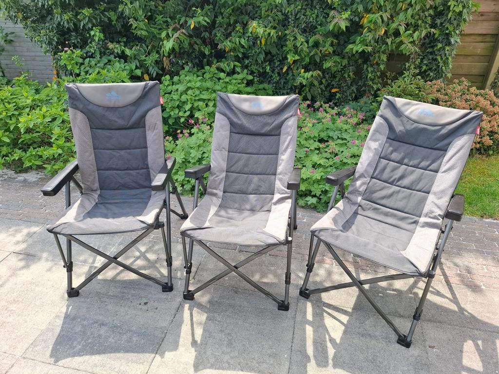 3x De Waard  Campingstoelen - Comfortabel en Opvouwbaar, Ophalen, Zo goed als nieuw, Campingstoel